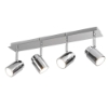 Plafoniera con faretti orientabili per bagno cromo ip44