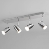 Plafoniera con faretti orientabili per bagno cromo ip44