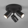 Plafoniera spot orientabili per bagno ip44 gu10 nero opaco