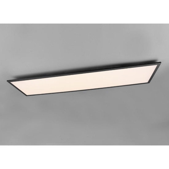 Plafoniera pannello per ufficio led 34w 3000k rettangolare nero opaco