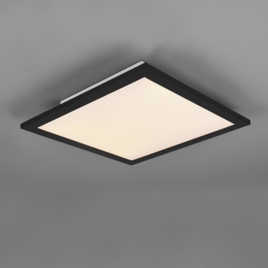 Pannello plafoniera quadrata per ufficio nera led 13,5w 3000k