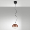 Fabas ovalia lampada a sospensione vetro ametista led 9w cct 2700k 3000k 4000k dimmerabile
