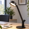 Lampada da scrivania led 5w cct 3000k 6300k nera opaca dimmerabile