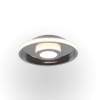 Plafoniera moderna tondo cromo led 28w 3000k dimmerabile