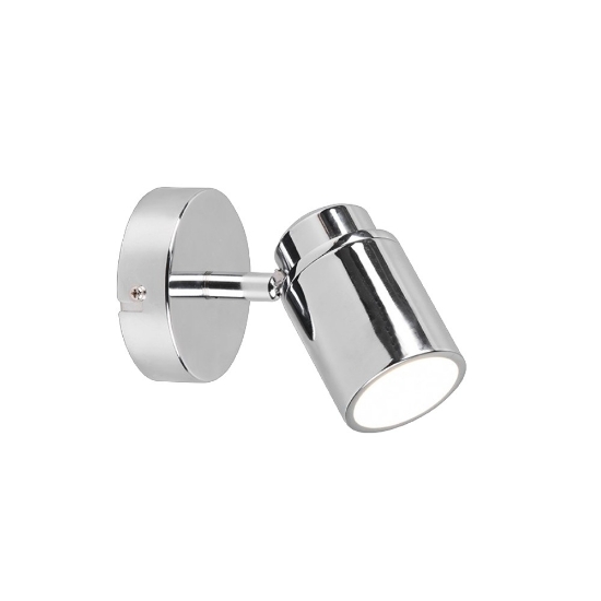 Faretto da soffitto per bagno cromo ip44 orientabile
