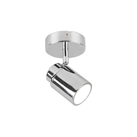 Faretto da soffitto per bagno cromo ip44 orientabile