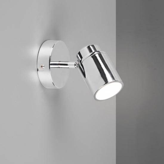 Faretto da soffitto per bagno cromo ip44 orientabile