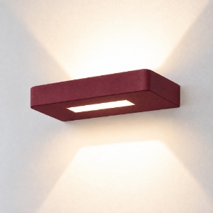 Applique led 20w cct 3000k 4000k da parete moderna bordeaux