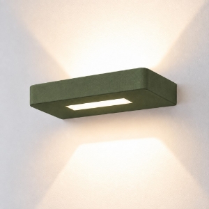 Applique led 20w cct 3000k 4000k da parete moderna verde oliva
