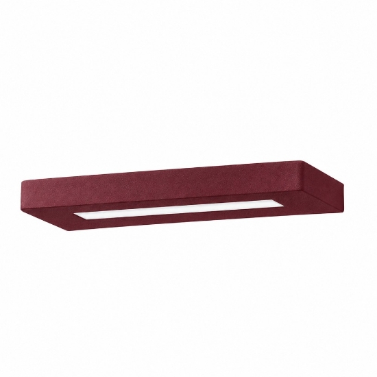 Applique moderna da parete bordeaux led 28w cct 3000k 4000k 30cm