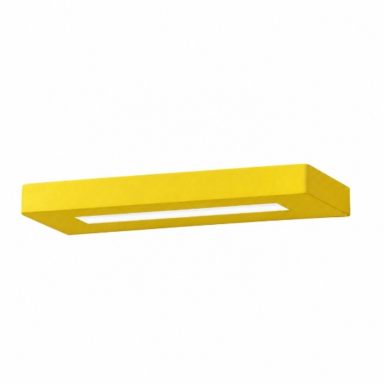Applique led 28w cct 3000k 4000k moderna da parete giallo girasole