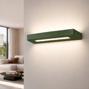Applique led 28w cct 3000k 4000k da parete moderna verde oliva