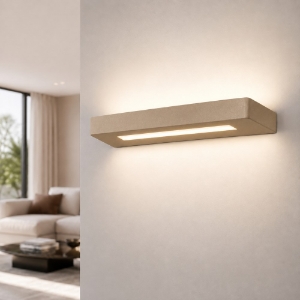 Applique moderna da parete sabbia bagnata led 28w cct 3000k 4000k