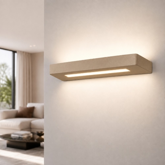 Applique moderna da parete sabbia bagnata led 28w cct 3000k 4000k