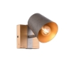Faretto nickel anticato legno orientabile