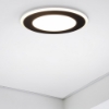 Faretto led 10w 3000k da incasso nero opaco