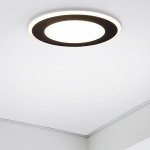 Faretto led 10w 3000k da incasso nero opaco
