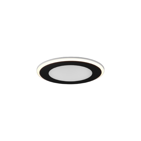 Faretto led 10w 3000k da incasso nero opaco