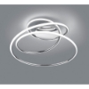 Plafoniera per camera da letto cromo led 4000k dimmerabile 50cm