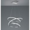 Lampadario moderno design cromo led 4000k dimmerabile