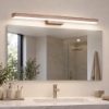Applique per specchio da bagno moderno led 18w cct 3000k 4000k oro rosato