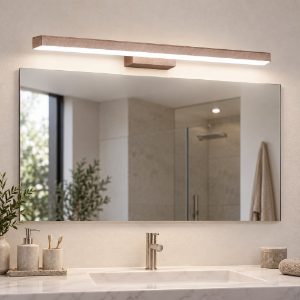 Applique per specchio da bagno moderno led 18w cct 3000k 4000k oro rosato