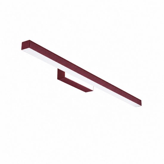 Applique per specchio bagno moderna bordeaux led 18w cct 3000k 4000k