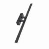 Lampada per specchio bagno moderna antracite led 18w cct 3000k 4000k squadrata sottile