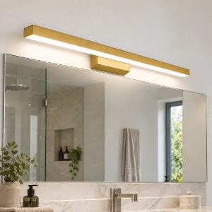 Applique per specchio bagno moderna oro opaco led 18w cct 3000k 4000k