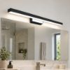 Applique per specchio bagno moderna nera led 18w cct 3000k 4000k