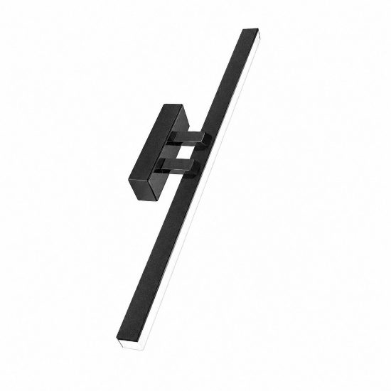 Applique per specchio bagno moderna nera led 18w cct 3000k 4000k