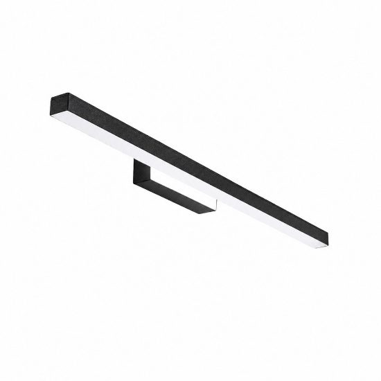 Applique per specchio bagno moderna nera led 18w cct 3000k 4000k
