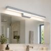 Applique per specchio bagno led 18w cct 3000k 4000k moderna grigio perla