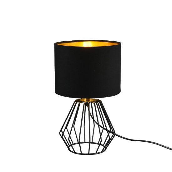 Lampada da tavolo per salotto nera design moderno