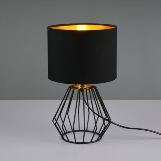Lampada da tavolo per salotto nera design moderno