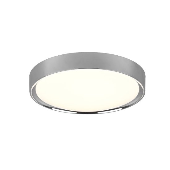 Plafoniera da bagno ip44 cromo led 18w 3000k 33cm