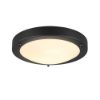 Plafoniera da esterno tonda ip44 nera 32cm