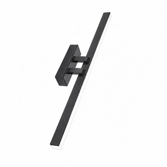 Applique per specchio bagno moderna antracite led 24w cct 3000k 4000k 69cm