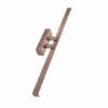 Applique per specchio da bagno led 24w cct 3000k 4000k moderna rame opaco 69cm