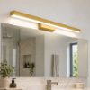 Applique per specchio bagno led 24w cct 3000k 4000k moderna oro opaco 69cm