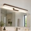 Applique per specchio bagno led 24w cct 3000k 4000k 69cm moderna ruggine