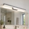Applique per specchio bagno foglia argento led 24w cct 3000k 4000k 69cm
