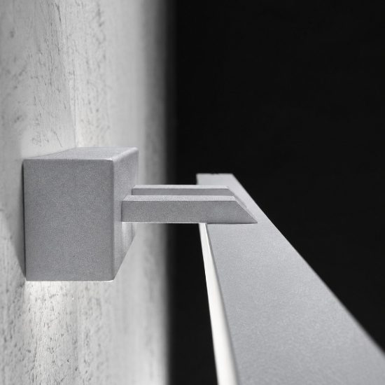 Applique per specchio da bagno led 24w cct 3000k 4000k moderna grigio perla 69cm