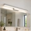 Lampada per specchio bagno led 24w cct 3000k 4000k moderna tortora 69cm