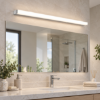 Applique per specchio bagno ip44 cromo led 3000k 120cm
