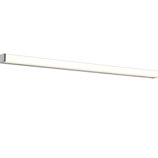 Applique per specchio bagno ip44 cromo led 3000k 120cm
