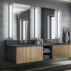 Applique per specchio bagno ip44 cromo led 3000k 120cm