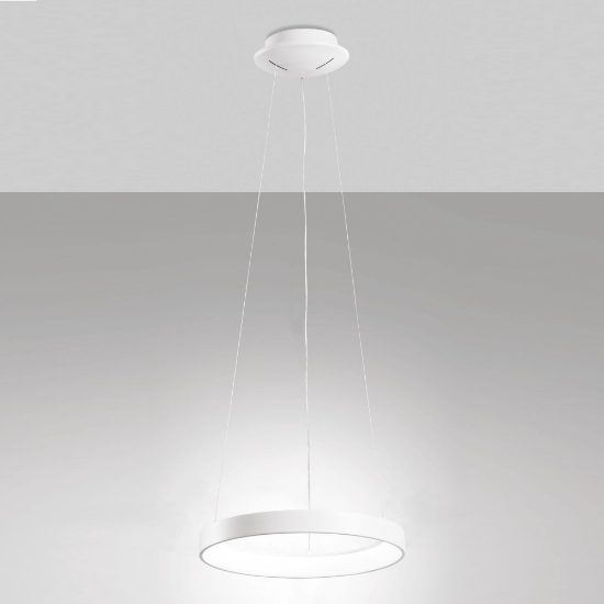 Fabas luce bacco lampadario a sospensione led 38w cct 2700k 4000k dimmerabile bianco