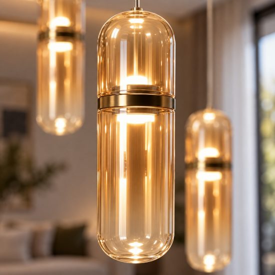 Fabas luce portofino lampada led 7w 3000k dimmerabile per camera da letto moderna a sospensione cilindrica ottone satinato