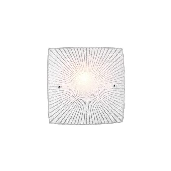 Grande plafoniera quadrata vetro 40cm per soggiorno